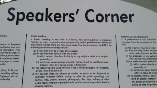 Speakers' Corner rules