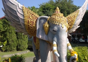 Winged elephant in Chiang Mai